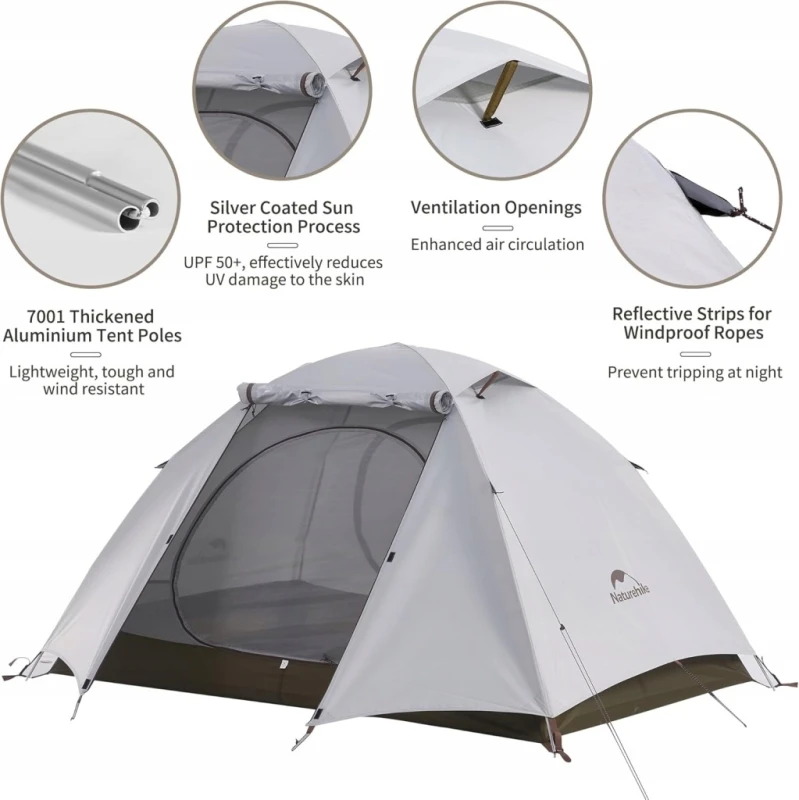 Namiot turystyczny Naturehike Cloud Creek 3-osobowy ultralekki