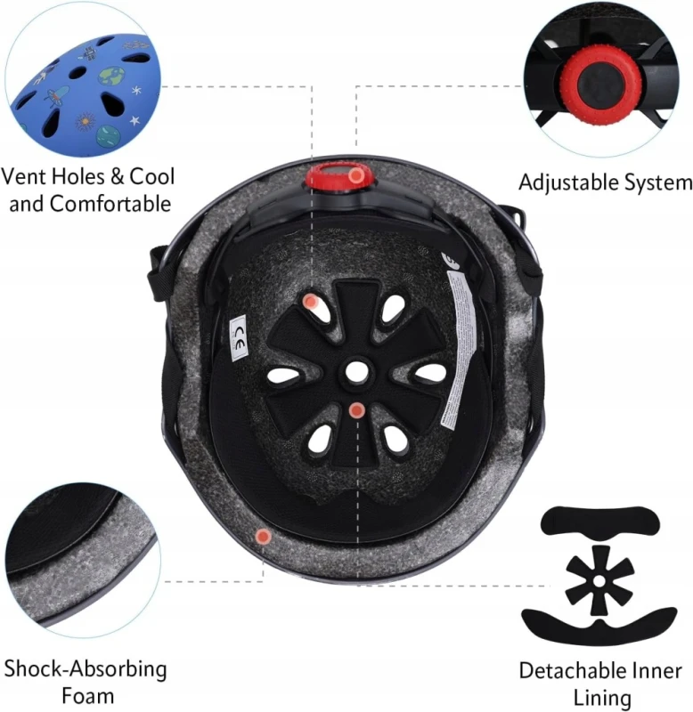 Kask rowerowy dziecięcy 50-54 cm do roweru i hulajnogi - Yooxarmor