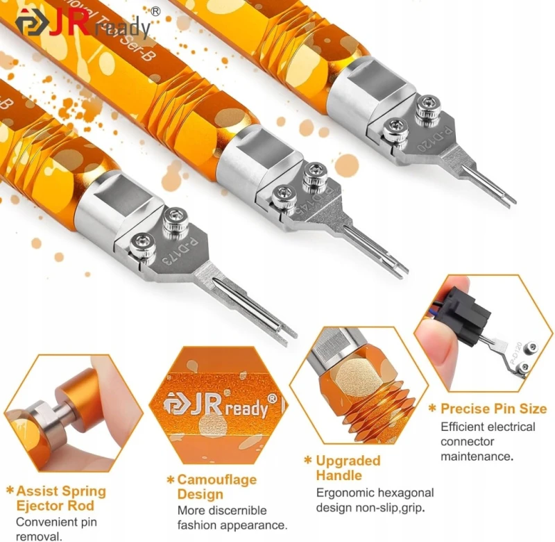 Zestaw narzędzi JRready do wypinania pinów Molex Mini-Fit Jr iMicro-Fit 3.0