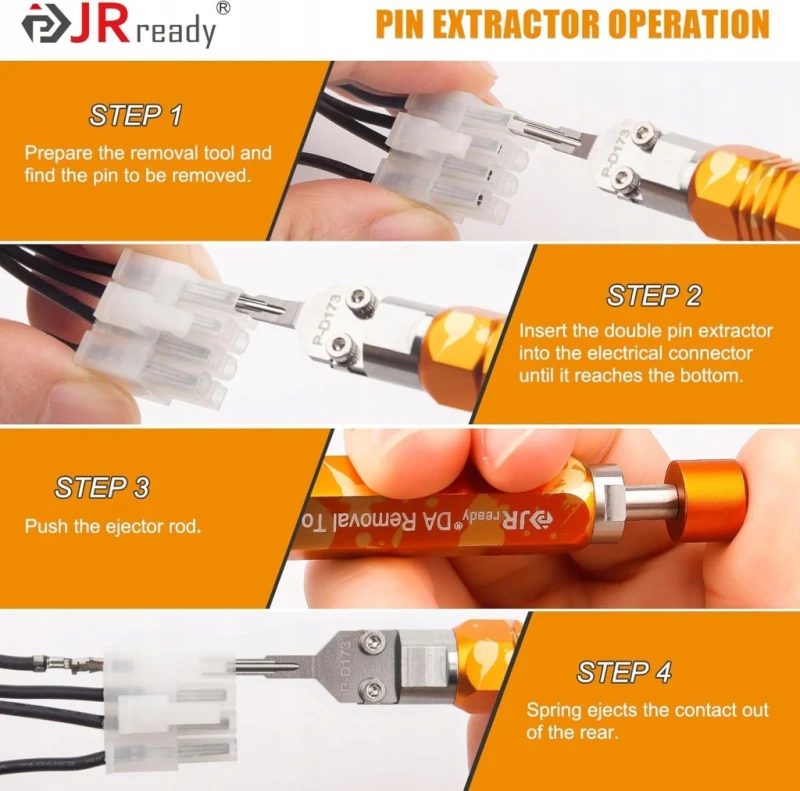 Zestaw narzędzi JRready do wypinania pinów Molex Mini-Fit Jr iMicro-Fit 3.0