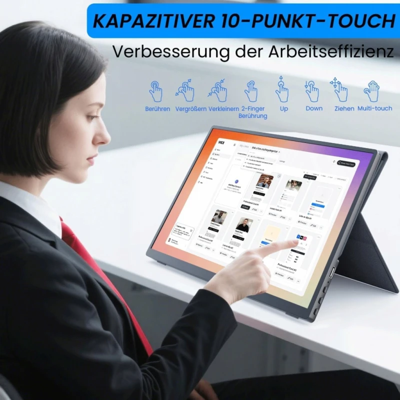 Przenośny monitor dotykowy Prechen 14" Full HD IPS USB-C, 1920x1200