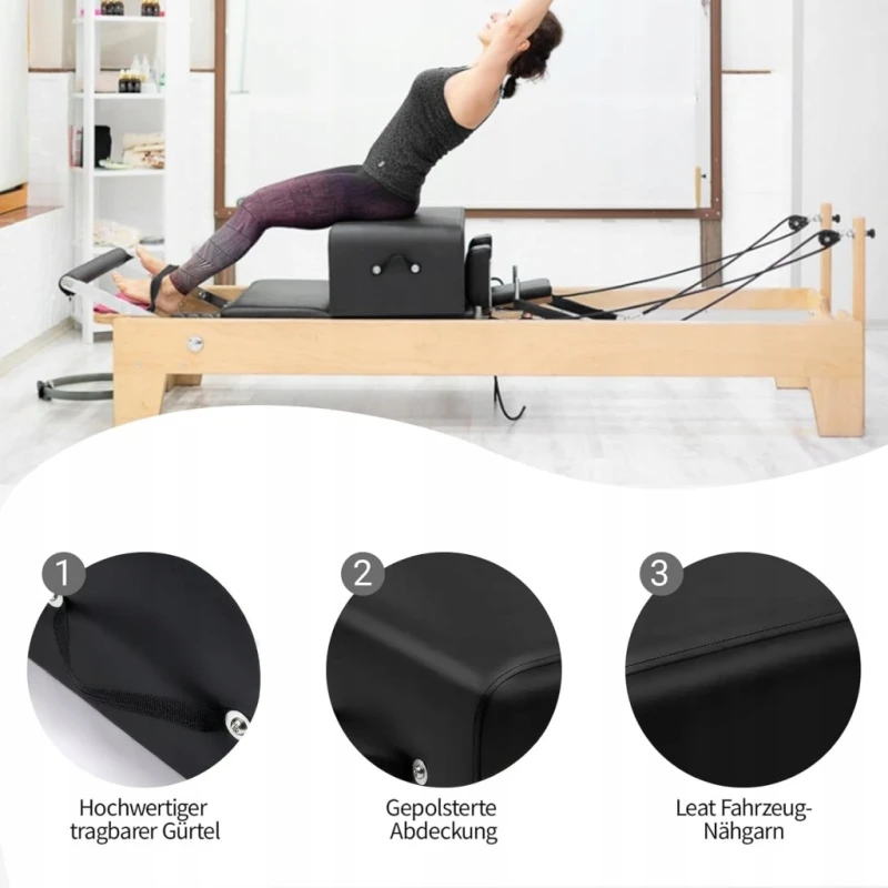 Skrzynia Pilates Reformer Box z uchwytami do treningu - Zertylre