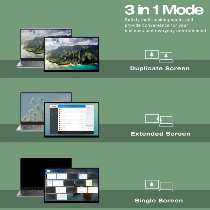 Przenośny monitor dotykowy 16 cali Full HD IPS USB-C HDMI