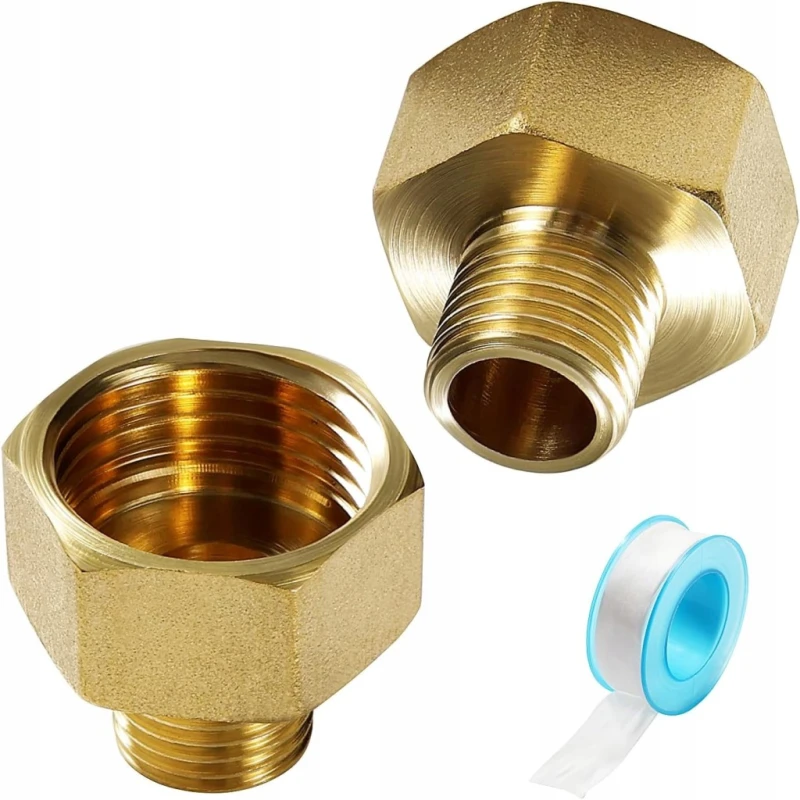 Adapter mosiężny G1/2 żeński na G1/4 męski 2 szt. Lyeteung