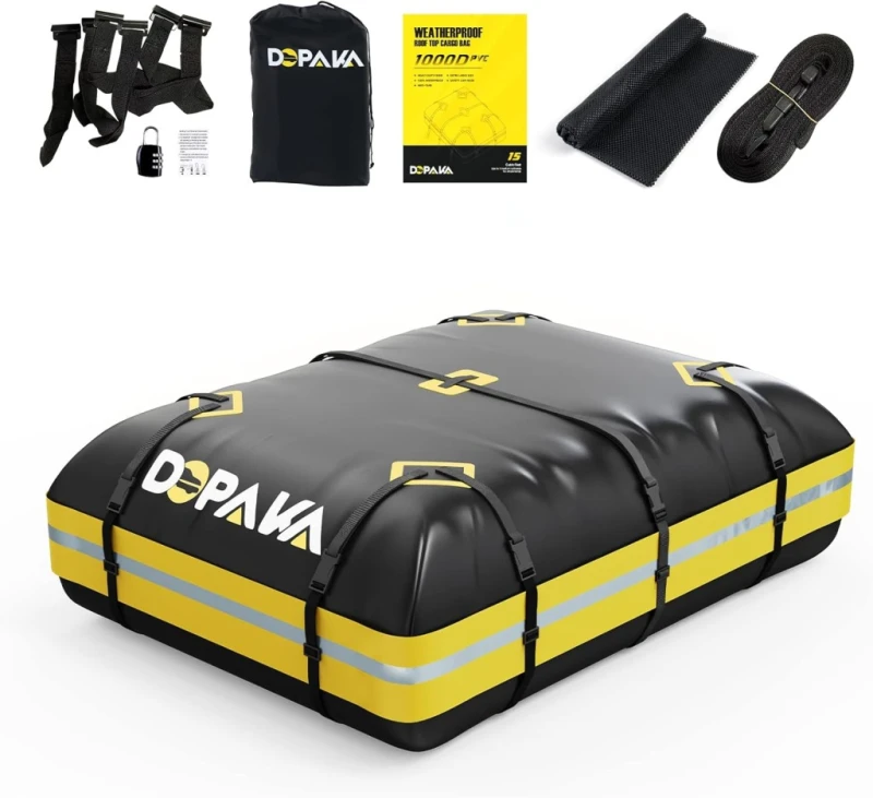 Bagażnik dachowy DOPAKA 425 L wodoodporna torba 1000D PVC na auto