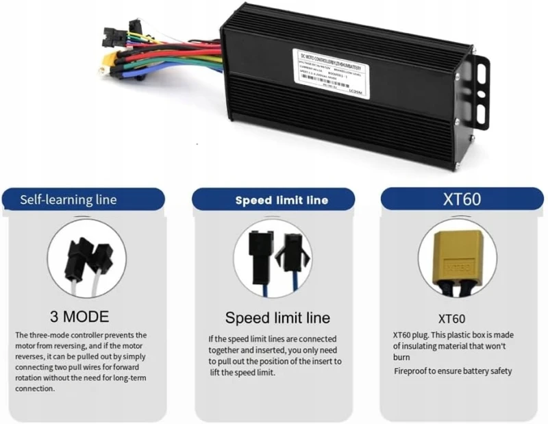 Kontroler do roweru elektrycznego 36V 48V 52V 40A 1500W/2000W- Iegefirm
