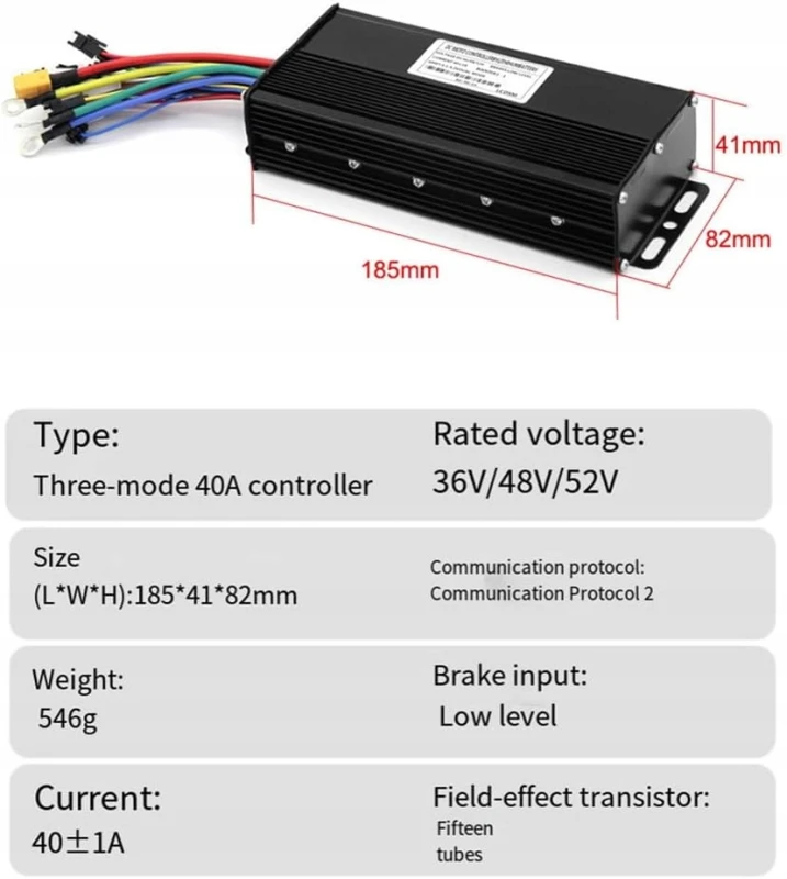 Kontroler do roweru elektrycznego 36V 48V 52V 40A 1500W/2000W- Iegefirm