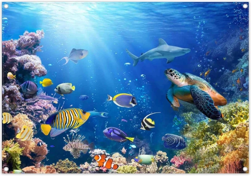 Tło fotograficzne Luminora Podwodny Ocean 213 × 152 cm