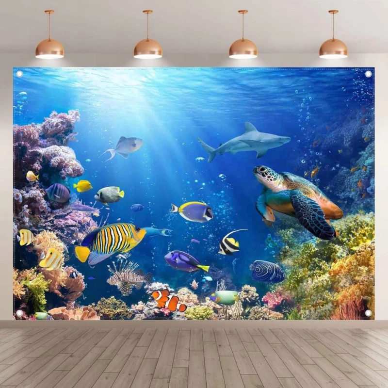 Tło fotograficzne Luminora Podwodny Ocean 213 × 152 cm