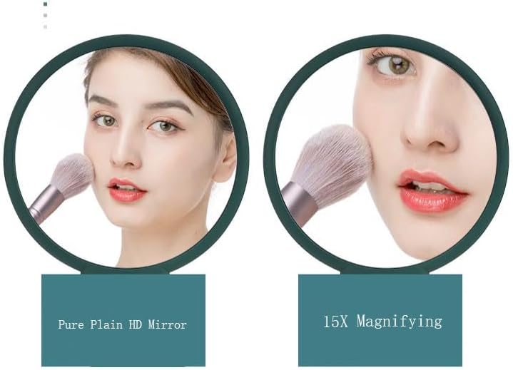 Lusterko podróżne 1X/15X z uchwytem i powiększeniem 360°- Stianiiie