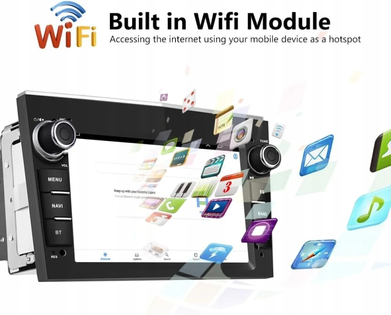 Radio samochodowe CAMECHO Android 13 CarPlay Opel 2GB/64GB
