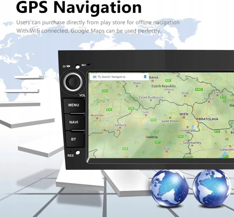 Radio samochodowe CAMECHO Android 13 CarPlay Opel 2GB/64GB