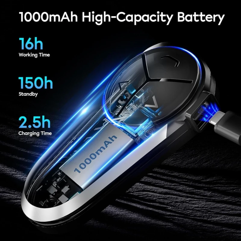 Betowey S5 interkom motocyklowy Bluetooth 5.3 dla 10 motocyklistów