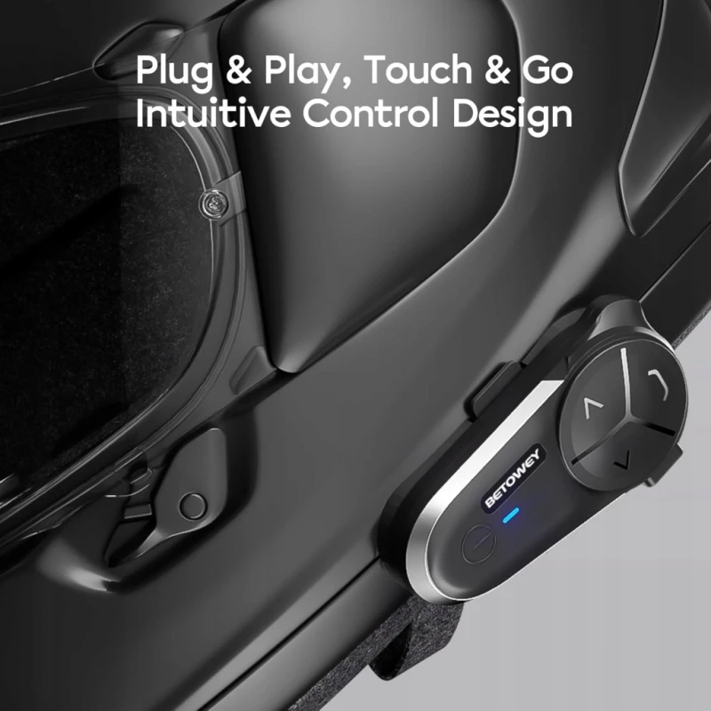 Betowey S5 interkom motocyklowy Bluetooth 5.3 dla 10 motocyklistów