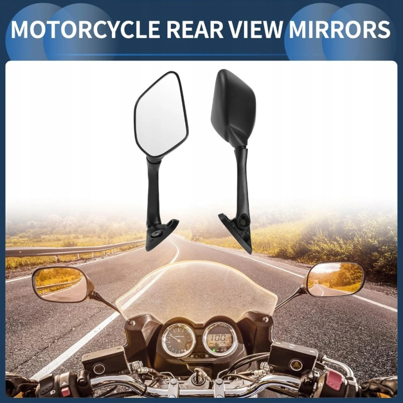 Lusterka motocyklowe Yamaha YZF R3 2015–17 R25 regulowane czarne Infinauto