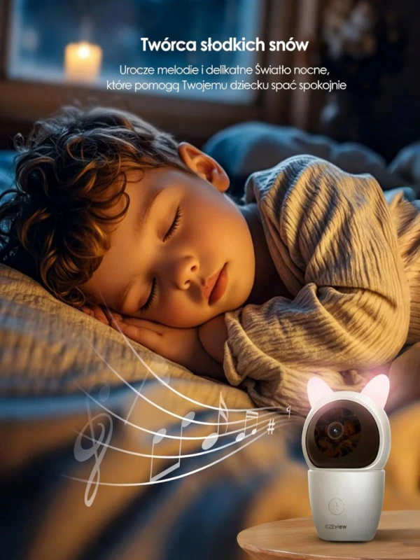 CZEview BM2 PRO niania elektroniczna 5" 2K Wi-Fi kamera aplikacja