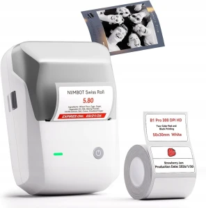 Niimbot B1 Pro drukarka etykiet 300 DPI Bluetooth i PC dwukolorowa
