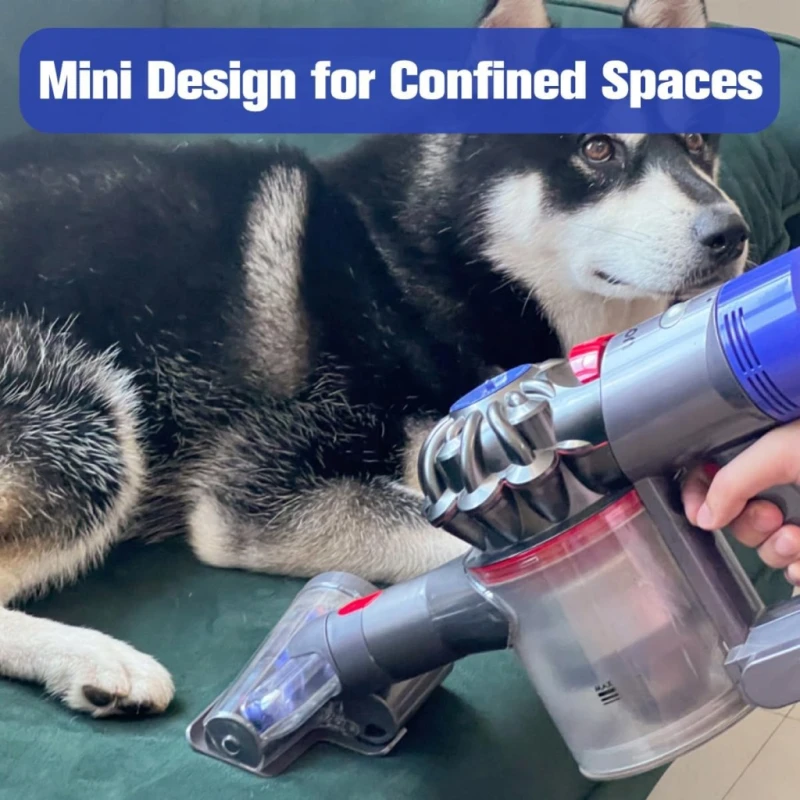 Mini elektroszczotka do Dyson V15 V11 V10 V8 V7 do sierści i tapicerki
