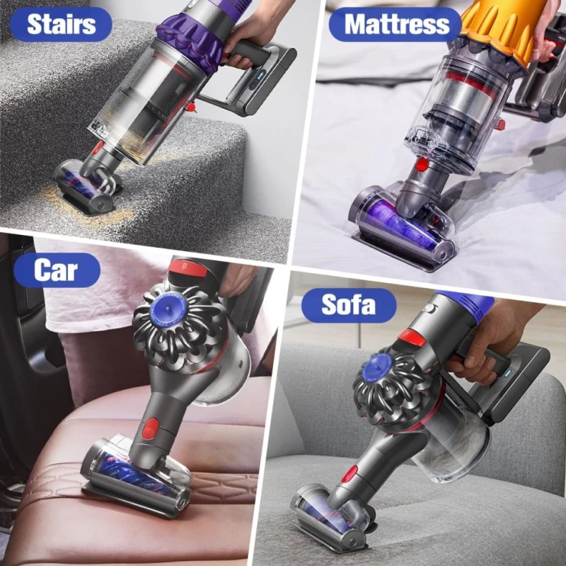 Mini elektroszczotka do Dyson V15 V11 V10 V8 V7 do sierści i tapicerki