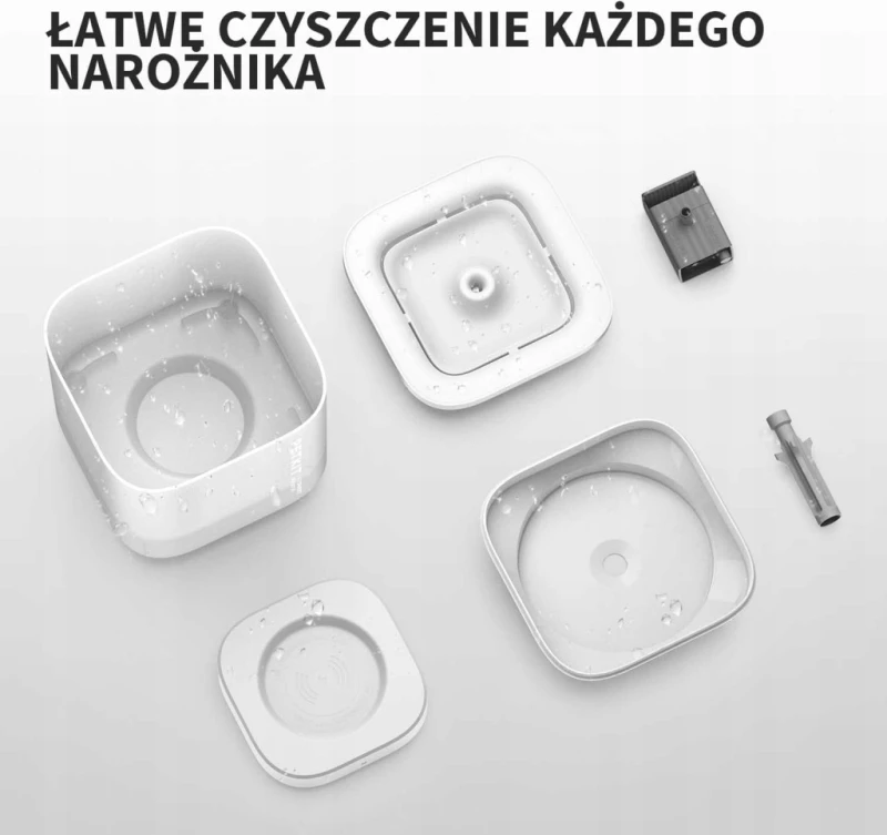 Petkit Eversweet fontanna dla kota i psa 1,8 l cicha LED