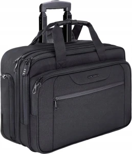 Kroser torba biznesowa na laptopa 17,3" na kółkach wodoodporna RFID