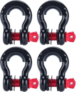 FreeTec Szekle D-Ring 4,75T – zestaw 4 szt. do wyciągarki i holowania