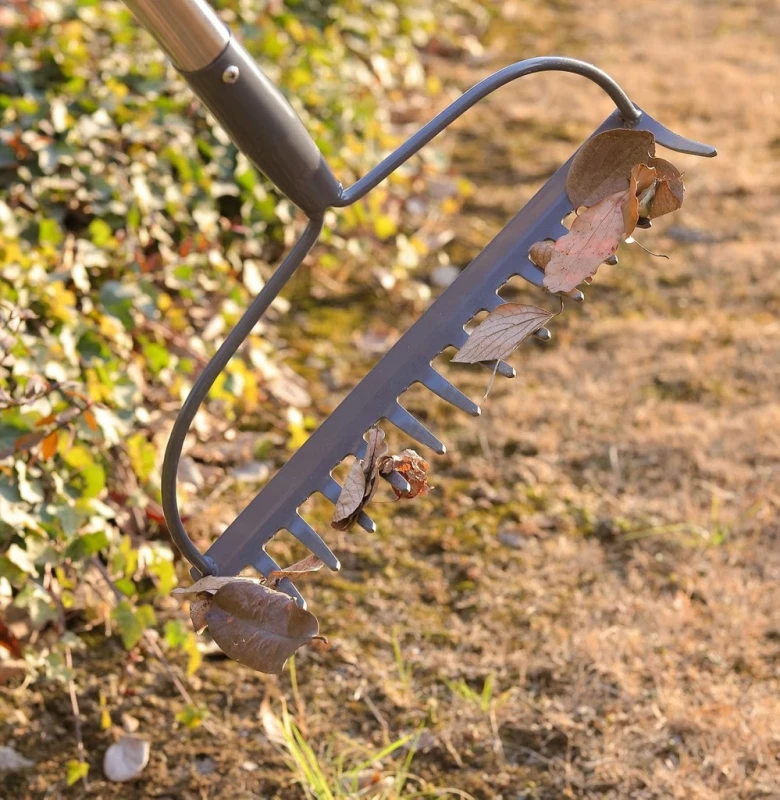 Grabie ogrodowe 14-zębowe z metalowym trzonkiem 152 cm- Dakepole