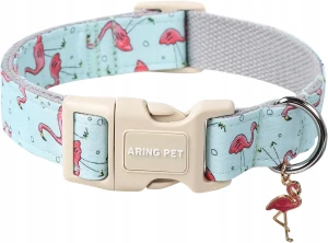 ARING PET Obroża dla psa Flamingo XL 42–66 cm bawełniana