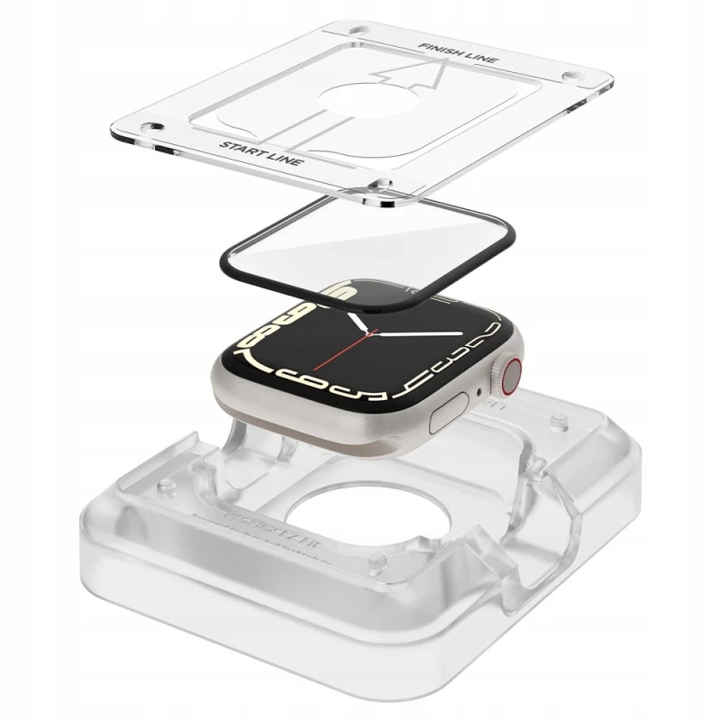 Szkło hybrydowe Spigen Apple Watch 7 45mm, Watch 45 mm