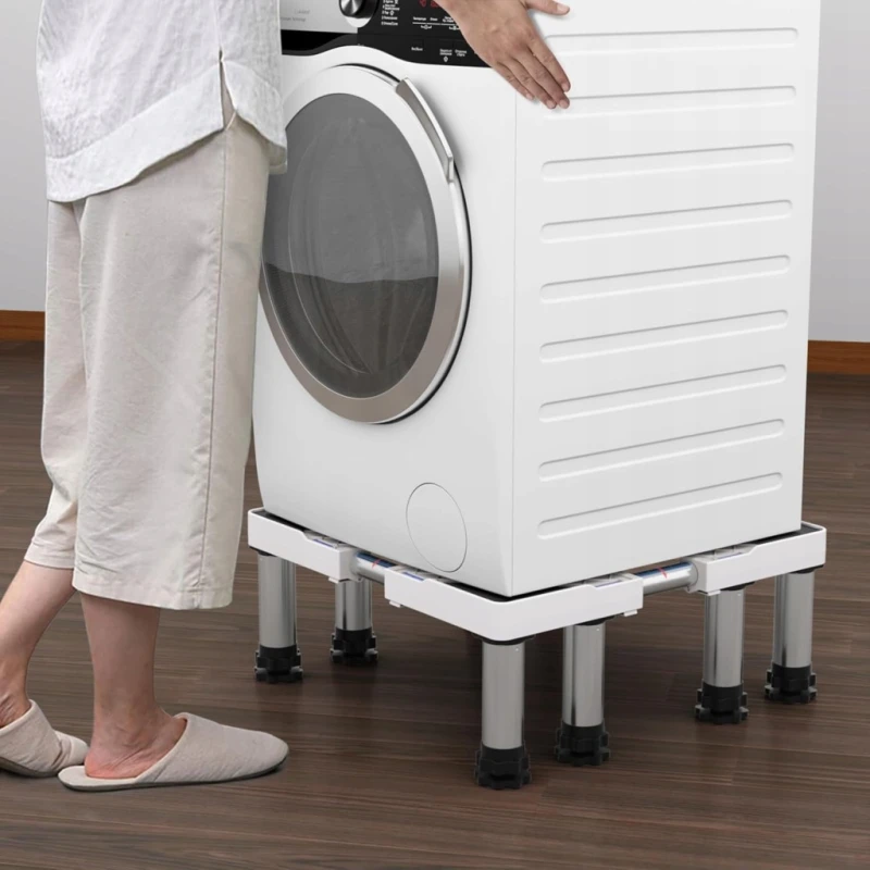 DEWEL Regulowana podstawa pod pralkę, lodówkę 43–57 cm do 500 kg