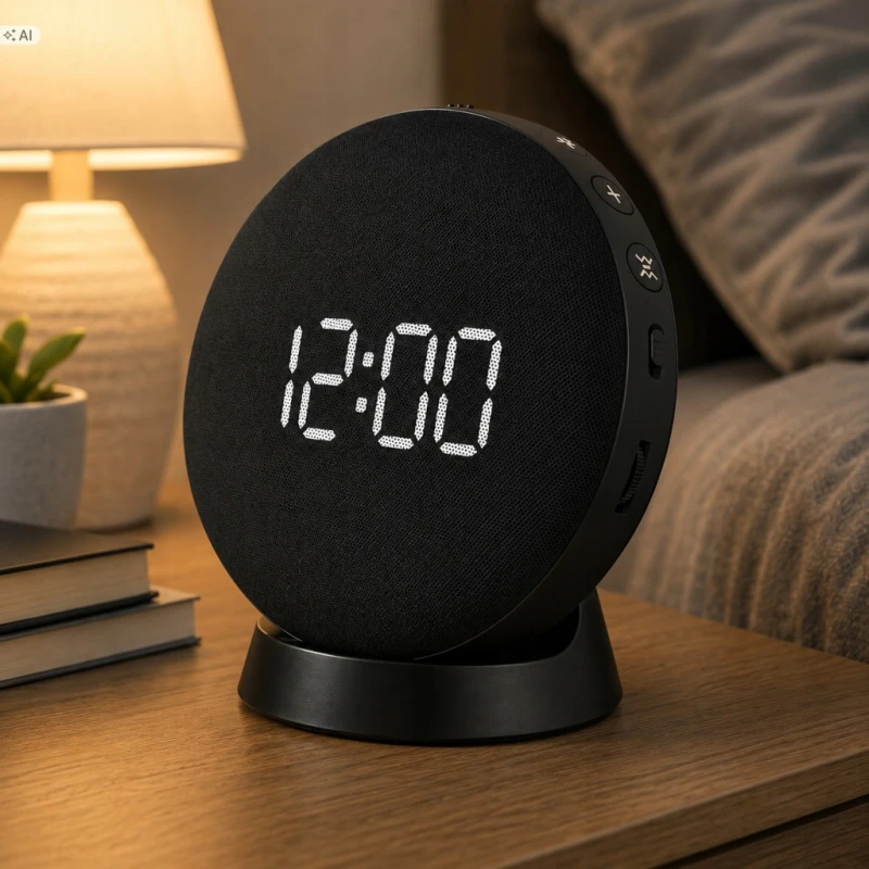 Reacher budzik wibracyjny i dźwiękowy 104 dB dla osób głęboko śpiących