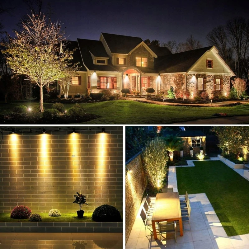 Svater lampy ogrodowe LED 4×2 W 14 m 3000K IP65 600 lm