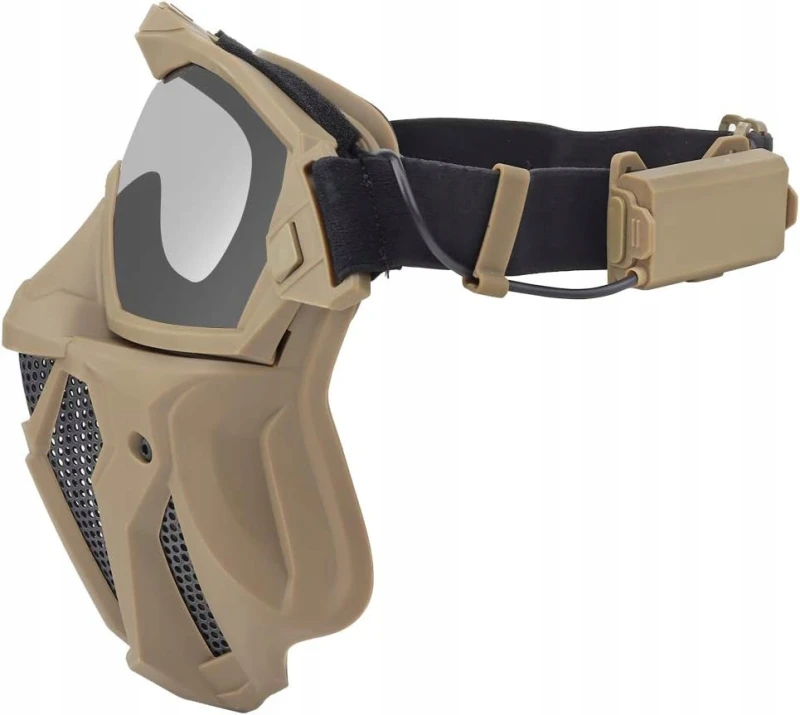ATAIRSOFT gogle taktyczne Anti-Fog z maską siatkową i wentylatorem