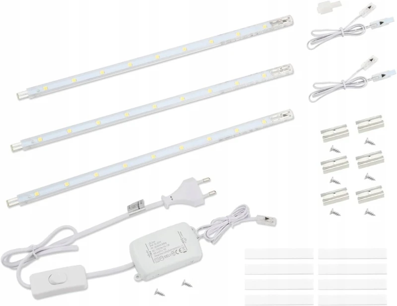 da LIGHT listwy podszafkowa LED 3x26 cm 5 W 400 lm 4000K z włącznikiem