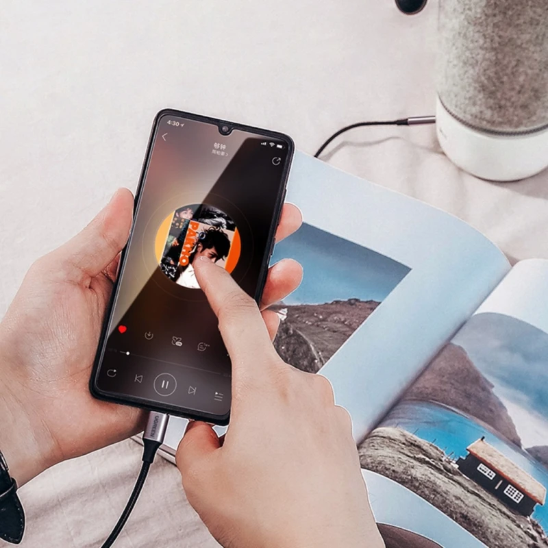 Ugreen AV143 kabel audio USB-C do mini jack 3,5 mm 1 m szary