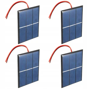 Mini panele słoneczne 1,5 V 0,65 W 60x80 mm – 4 szt.- Gtiwung