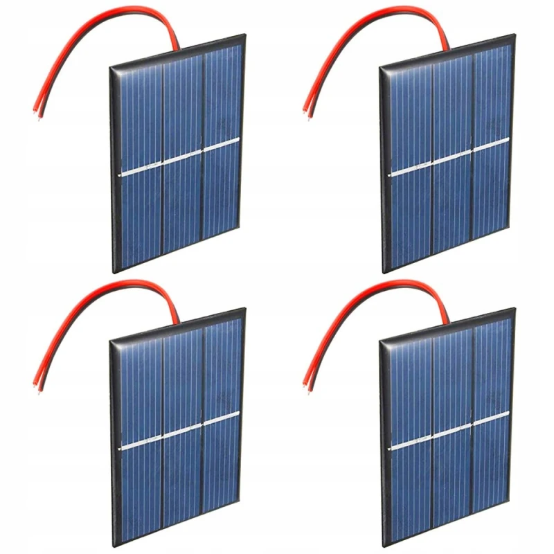 Mini panele słoneczne 1,5 V 0,65 W 60x80 mm – 4 szt.- Gtiwung