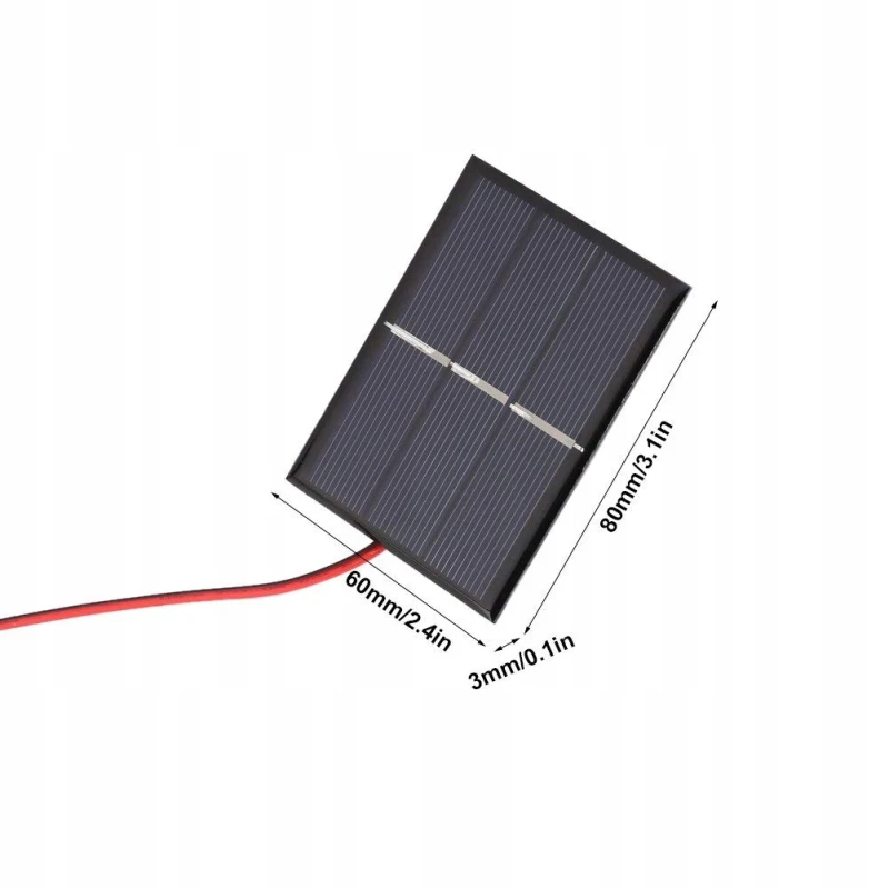 Mini panele słoneczne 1,5 V 0,65 W 60x80 mm – 4 szt.- Gtiwung