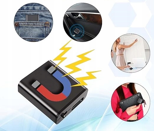 Sttwunake mini dyktafon, rejestrator głosu 16 GB magnetyczny DSP