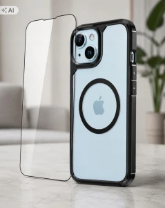 Tauri etui 5w1 do iPhone 15 Plus MagSafe + 2 szkła i osłony aparatu