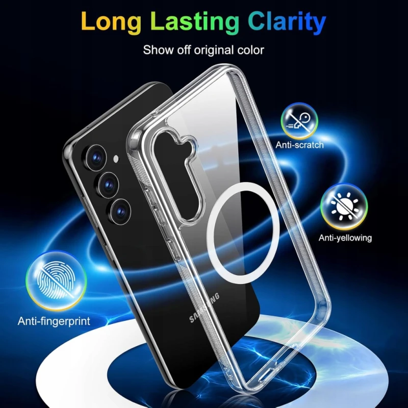 Meifigno Magic Mag etui Samsung Galaxy S23 FE MagSafe przezroczyste