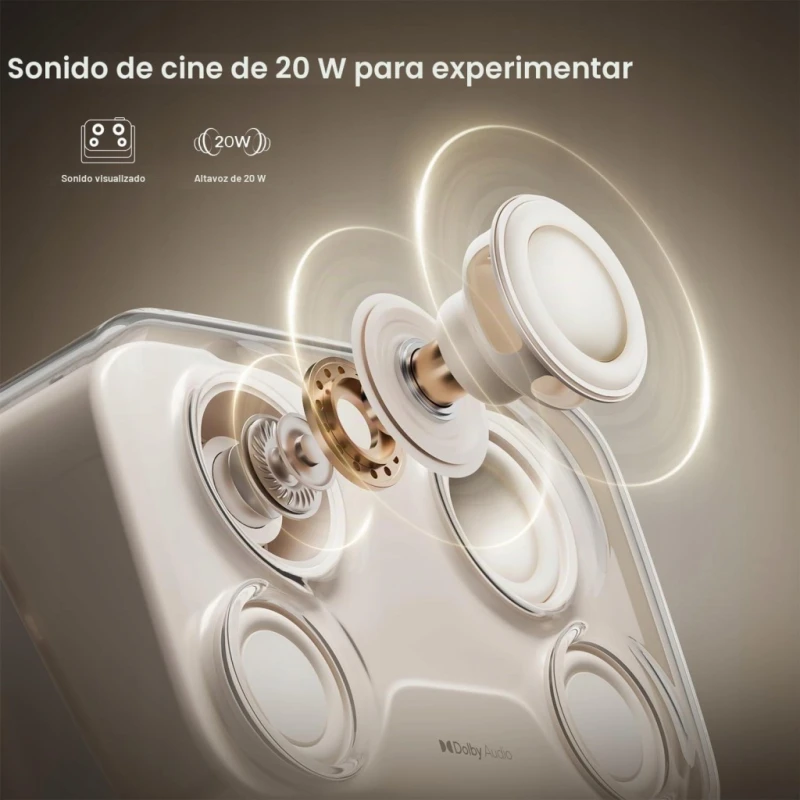 Aurzen BOOM Mini projektor Google TV 1080p 4K Dolby Audio 20W