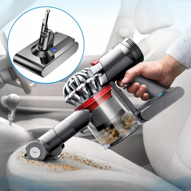 Bonadget bateria do Dyson V8 SV10 + 2 filtry zamienne, 6000 mah