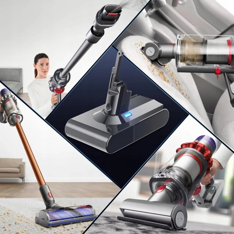 Bonadget bateria do Dyson V8 SV10 + 2 filtry zamienne, 6000 mah
