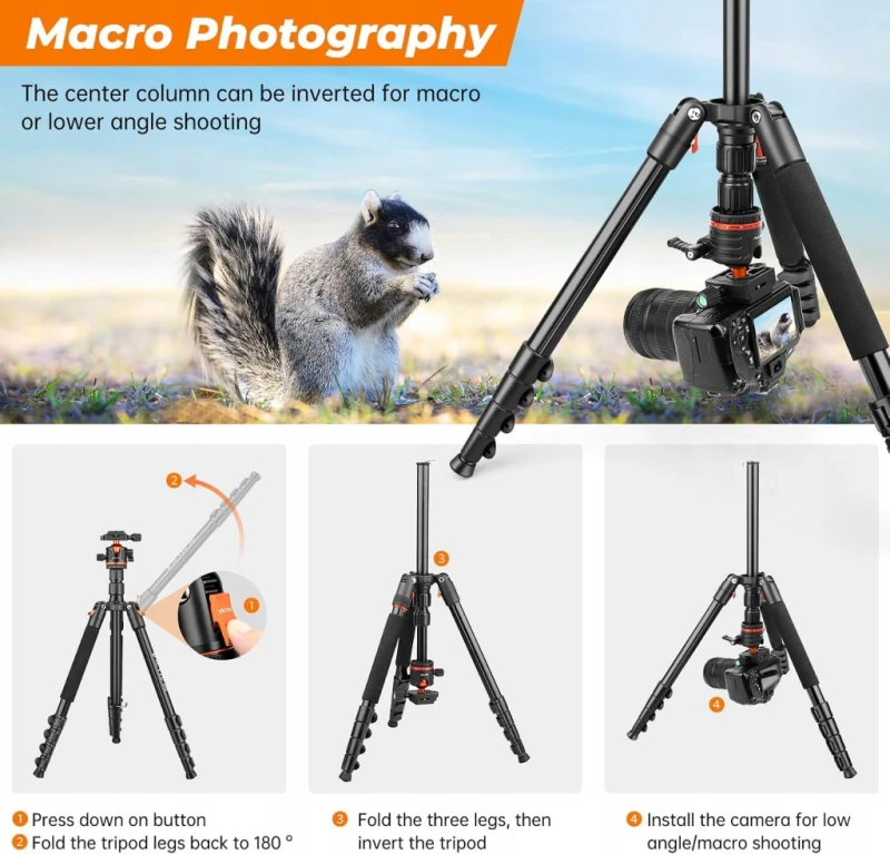 Victiv statyw do aparatu, telefonu 200 cm, tripod, monopod 360° udźwig 8 kg
