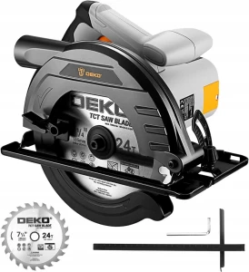 Dekopro piła tarczowa 1200 W 185 mm + prowadnica 65 mm
