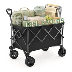 Składany wózek transportowy terenowy do 80 kg, 90x50x28 cm- Rygeo