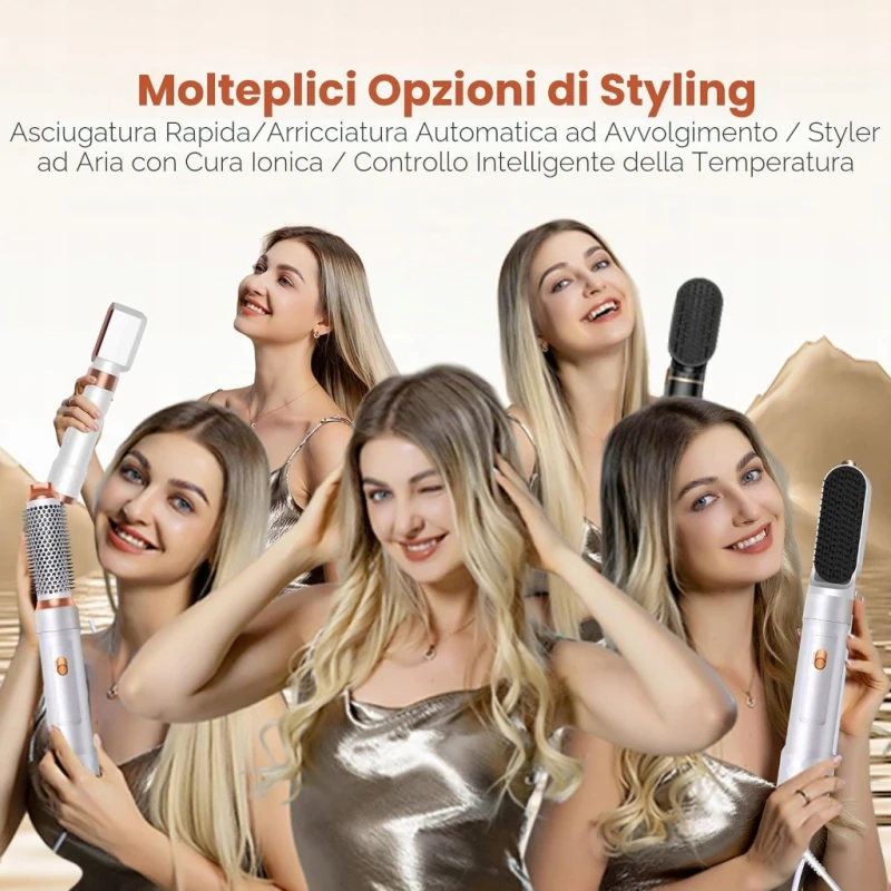 Airstyler 5w1 suszarko-lokówka Coanda jonizacja 3 temperatury - Ukyitu
