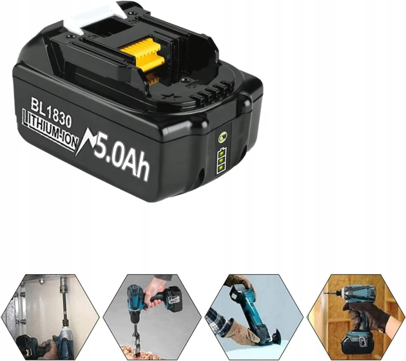 Akumulatory 18V 5Ah 5000mAh BL1850B BL1830B – 2 szt.