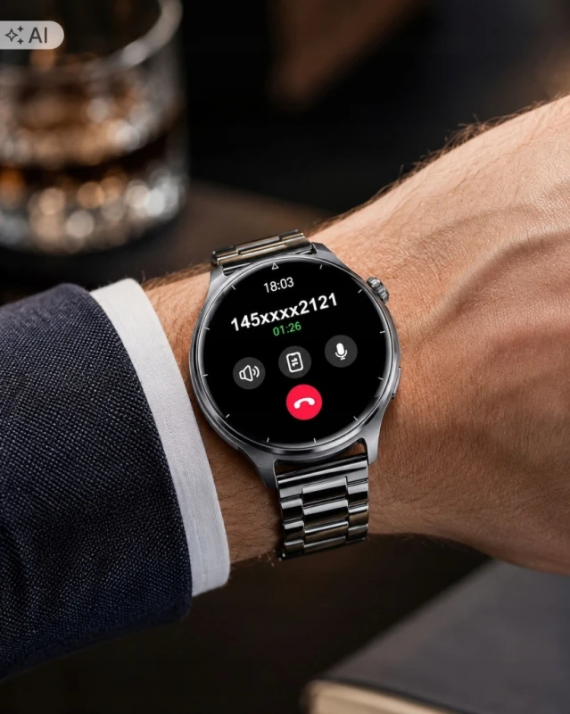 Smartwatch męski 1,52" HD Bluetooth 1000 mAh IP68 + 2 paski- Fitdafit